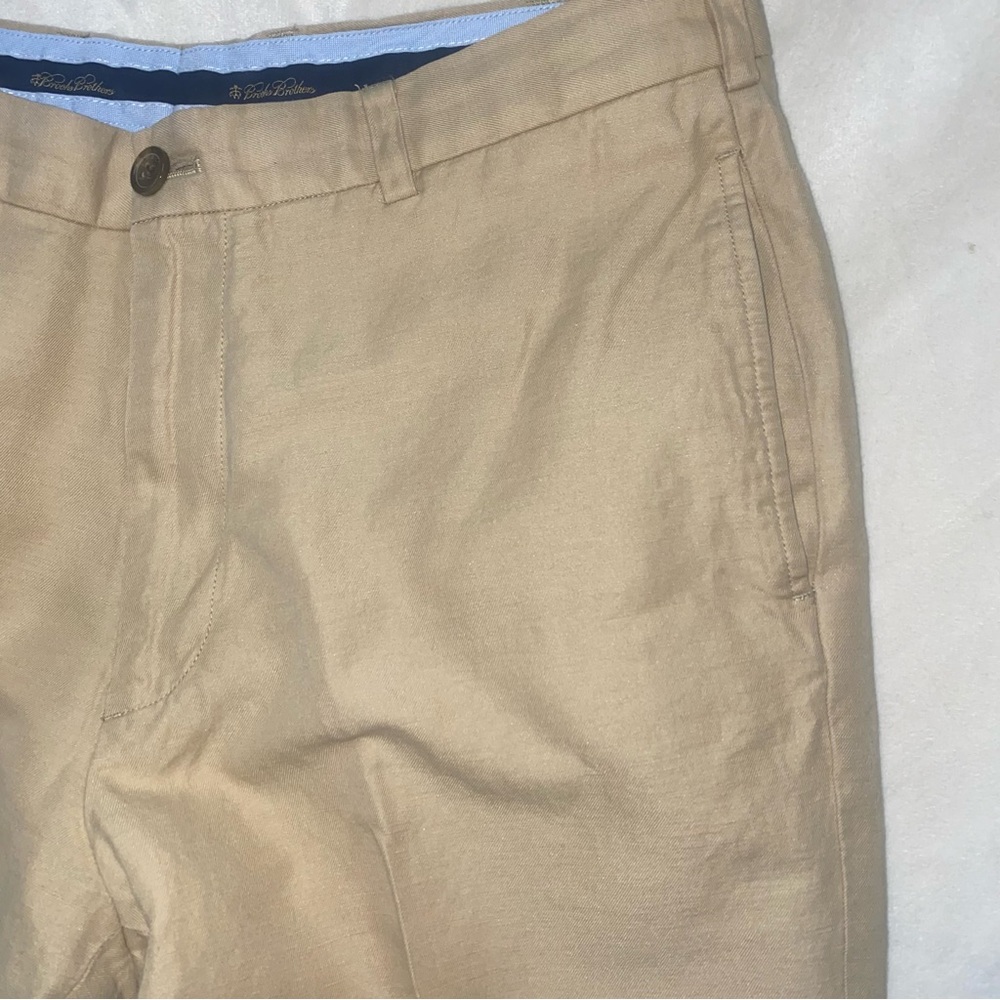 Brooks Brothers Hudson Trousers, Linen/Cotton, 35x30 - Picture 3 of 7